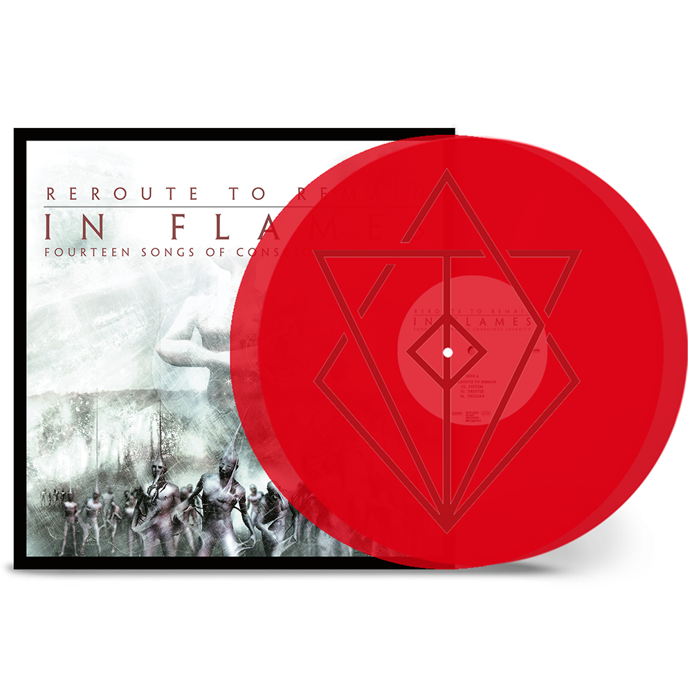 インフレイムス 直筆サイン入り リルートトゥリメイン IN FLAMES Reroute to Remain Transparent Red 2LP - In Flames Shop