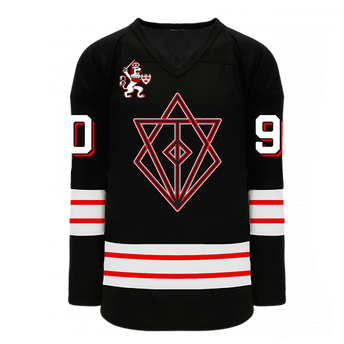 In Flames Black Hockey Jersey Front